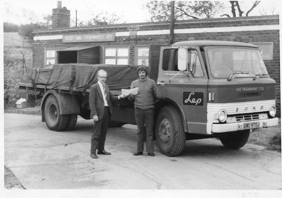 a 1971 reg Ford D Series dropside of Lep Air