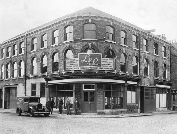 Lep Hull with the company van outside