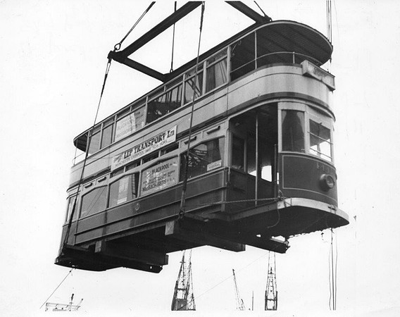 ad Blackpool Tram heading for Boston Mass