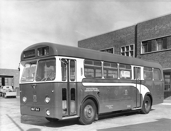 ACV negative 15074 - WAT164 - AEC Reliance - Weymann - Kingston upon Hull 164